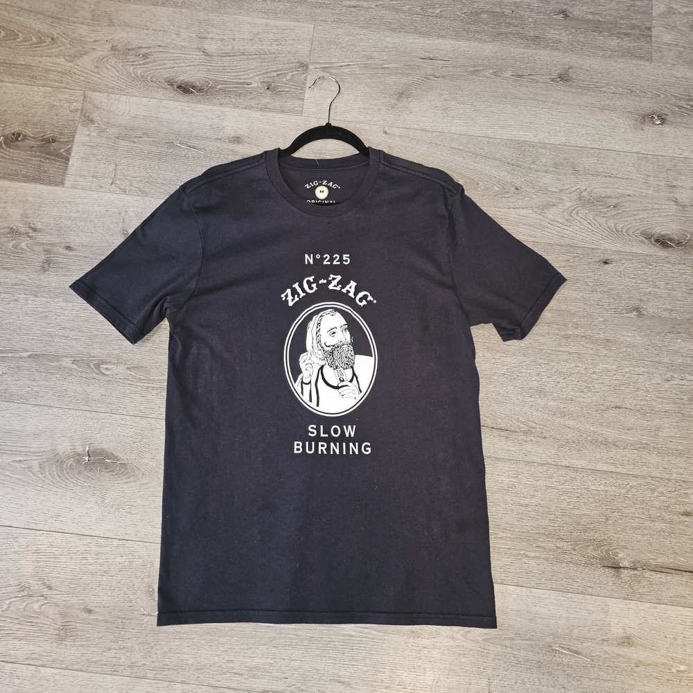 Zig-Zag Black Graphic T-Shirt